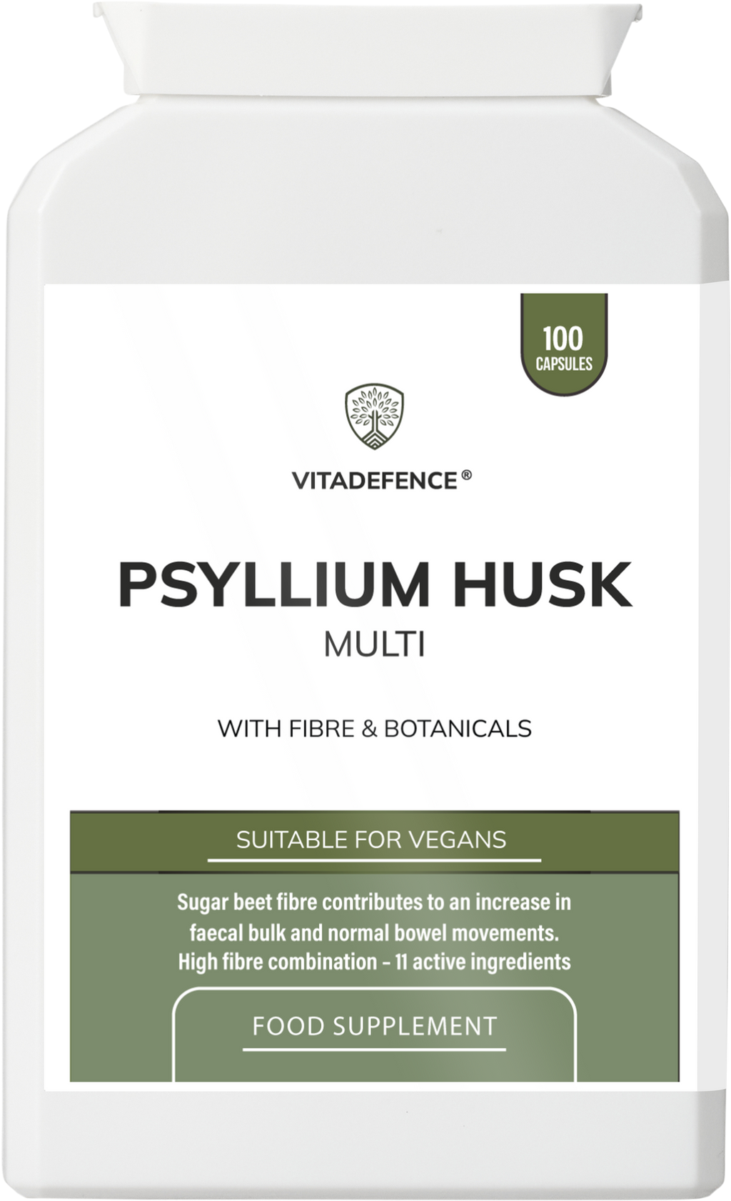 Psyllium Husk Multi | High-Fibre Botanical Blend – 100 Capsules