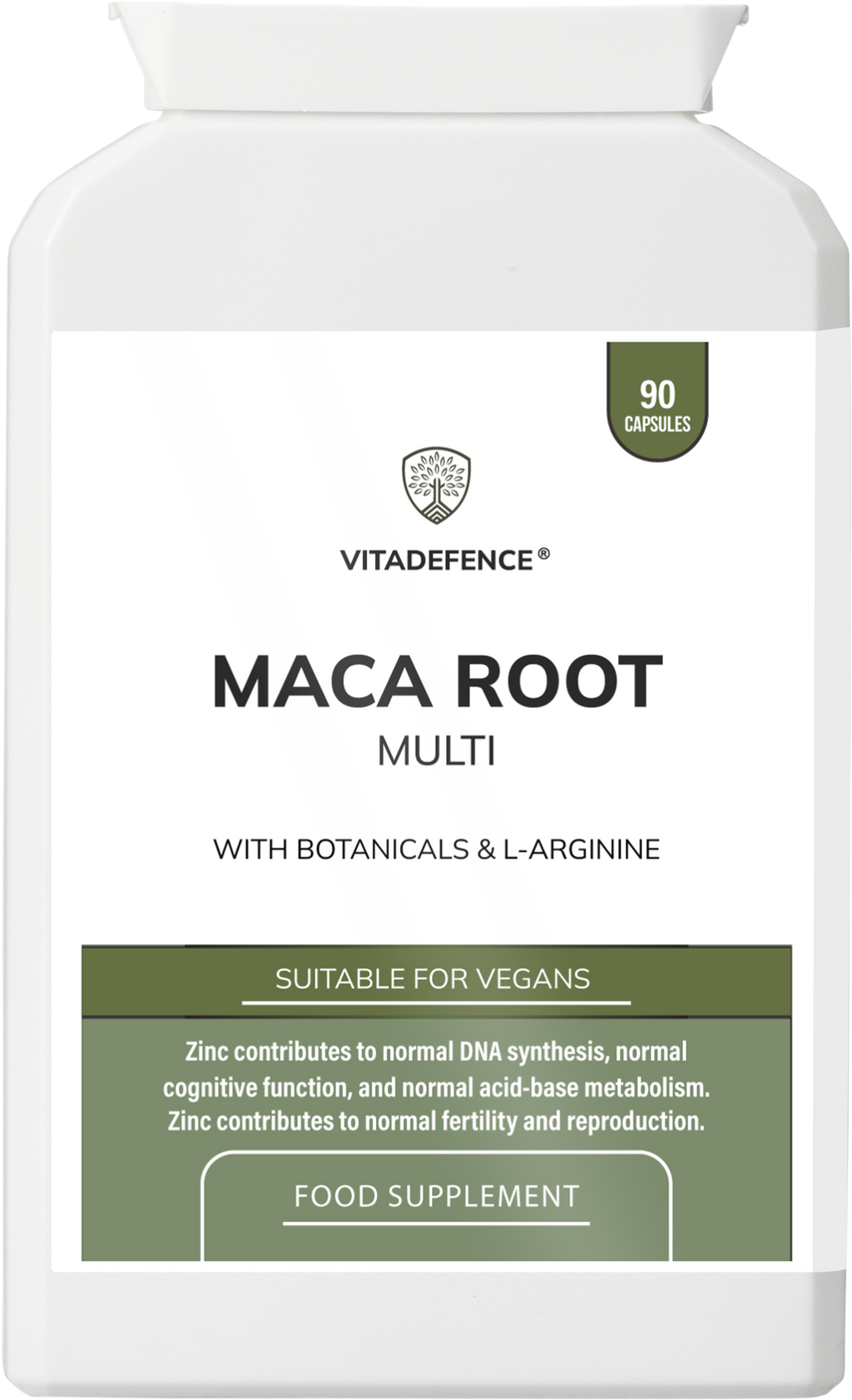 Maca Root Multi | With L-Arginine, Ginkgo Biloba & Zinc – 90 Vegan Capsules