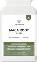 Maca Root Multi | With L-Arginine, Ginkgo Biloba & Zinc – 90 Vegan Capsules