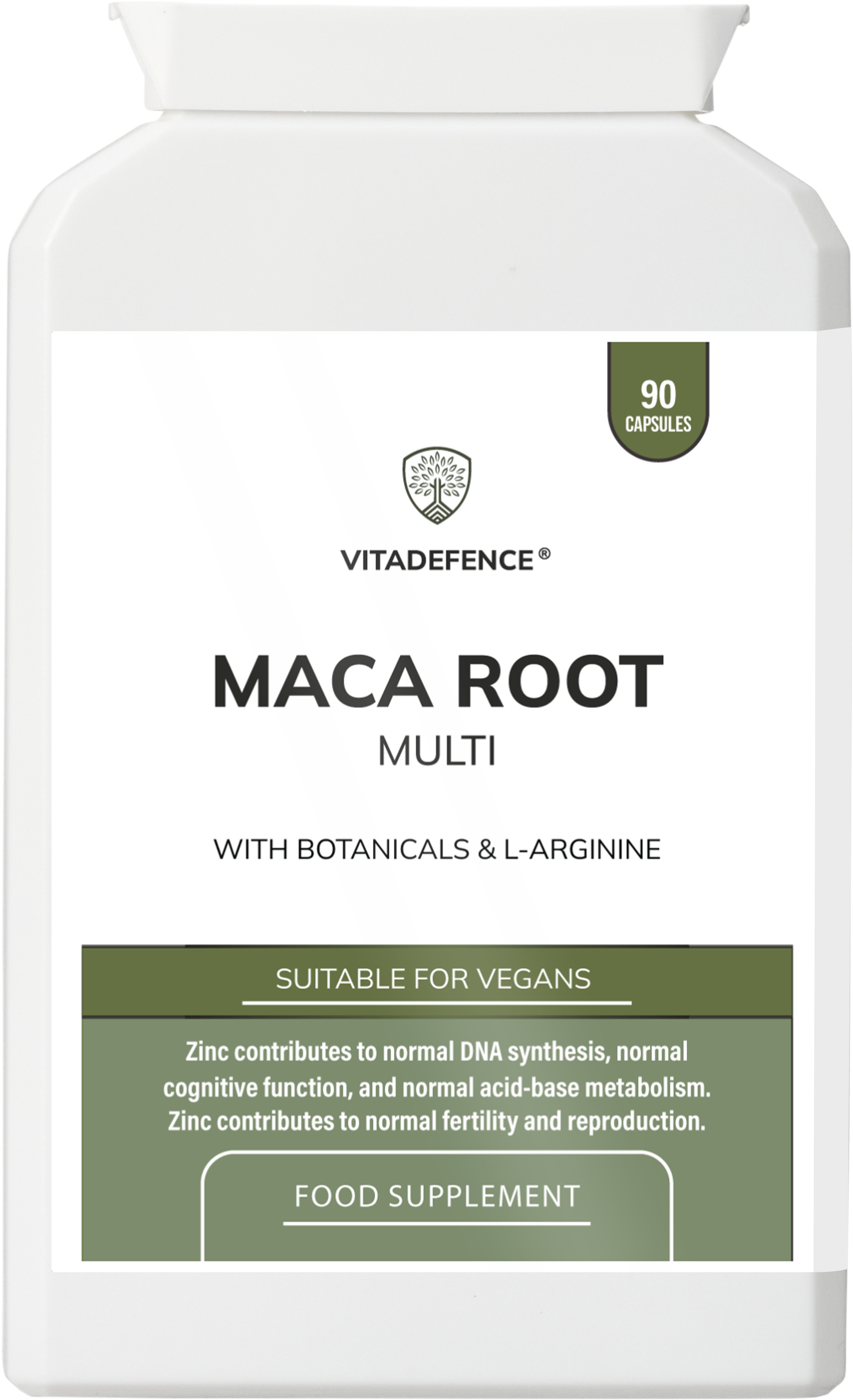 Maca Root Multi | With L-Arginine, Ginkgo Biloba & Zinc – 90 Vegan Capsules
