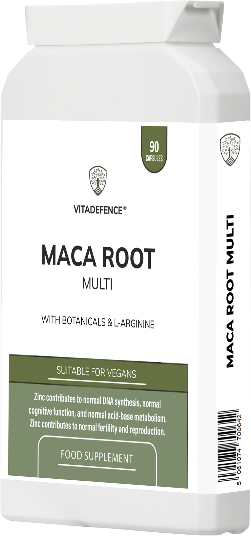 Maca Root Multi | With L-Arginine, Ginkgo Biloba & Zinc – 90 Vegan Capsules