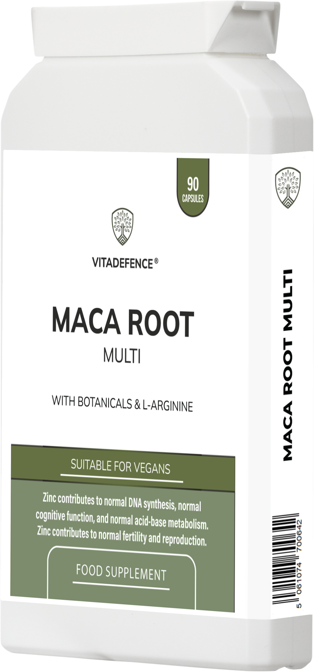 Maca Root Multi | With L-Arginine, Ginkgo Biloba & Zinc – 90 Vegan Capsules