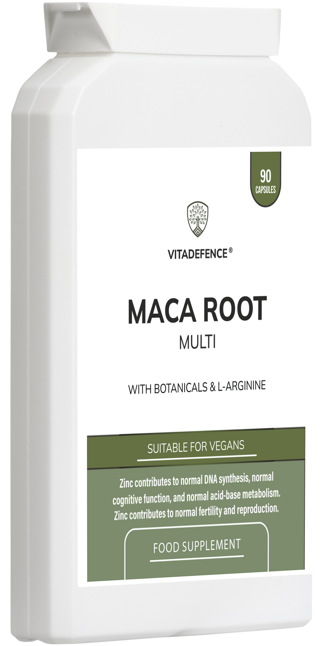 Maca Root Multi | With L-Arginine, Ginkgo Biloba & Zinc – 90 Vegan Capsules