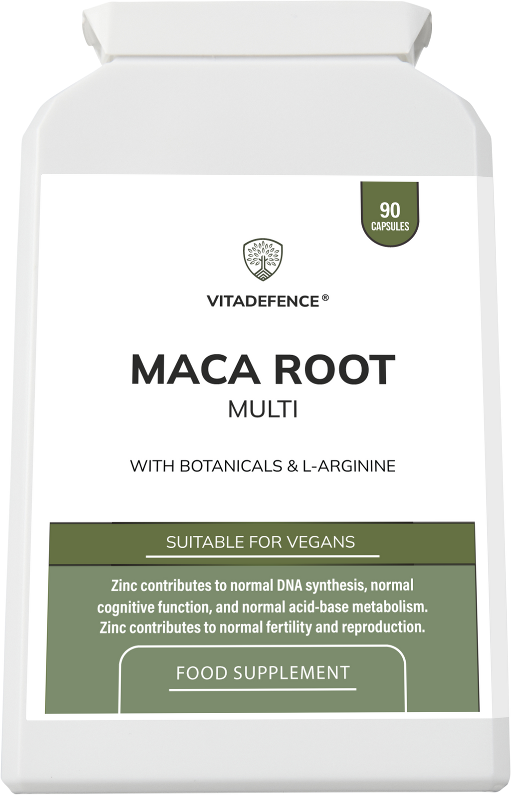 Maca Root Multi | With L-Arginine, Ginkgo Biloba & Zinc – 90 Vegan Capsules