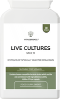 Live Cultures Multi | 8 Strains, 4 Billion CFU – 30 Capsules