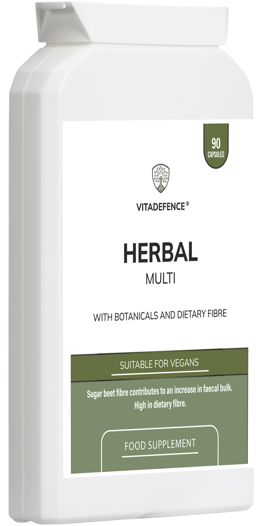 Herbal Multi – Sugar Beet Fibre & Botanical Blend – 90 Vegan Capsules