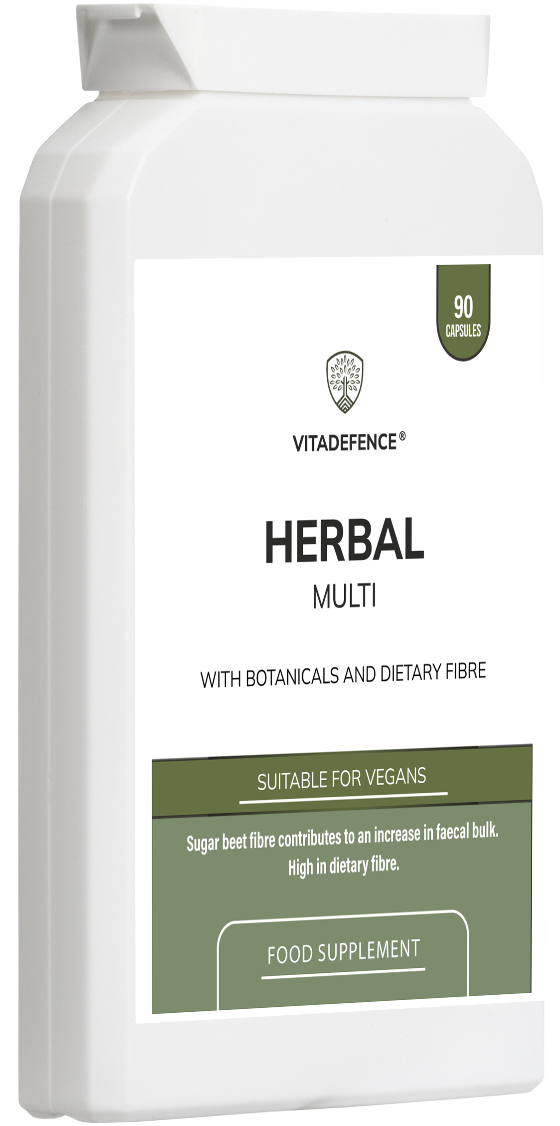 Herbal Multi – Sugar Beet Fibre & Botanical Blend – 90 Vegan Capsules