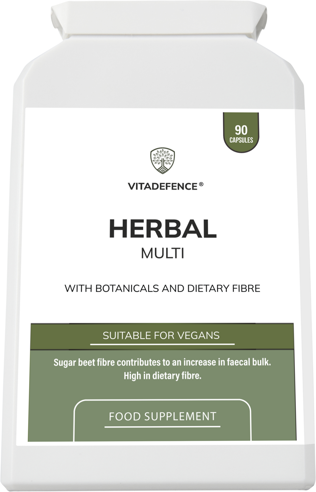 Herbal Multi – Sugar Beet Fibre & Botanical Blend – 90 Vegan Capsules