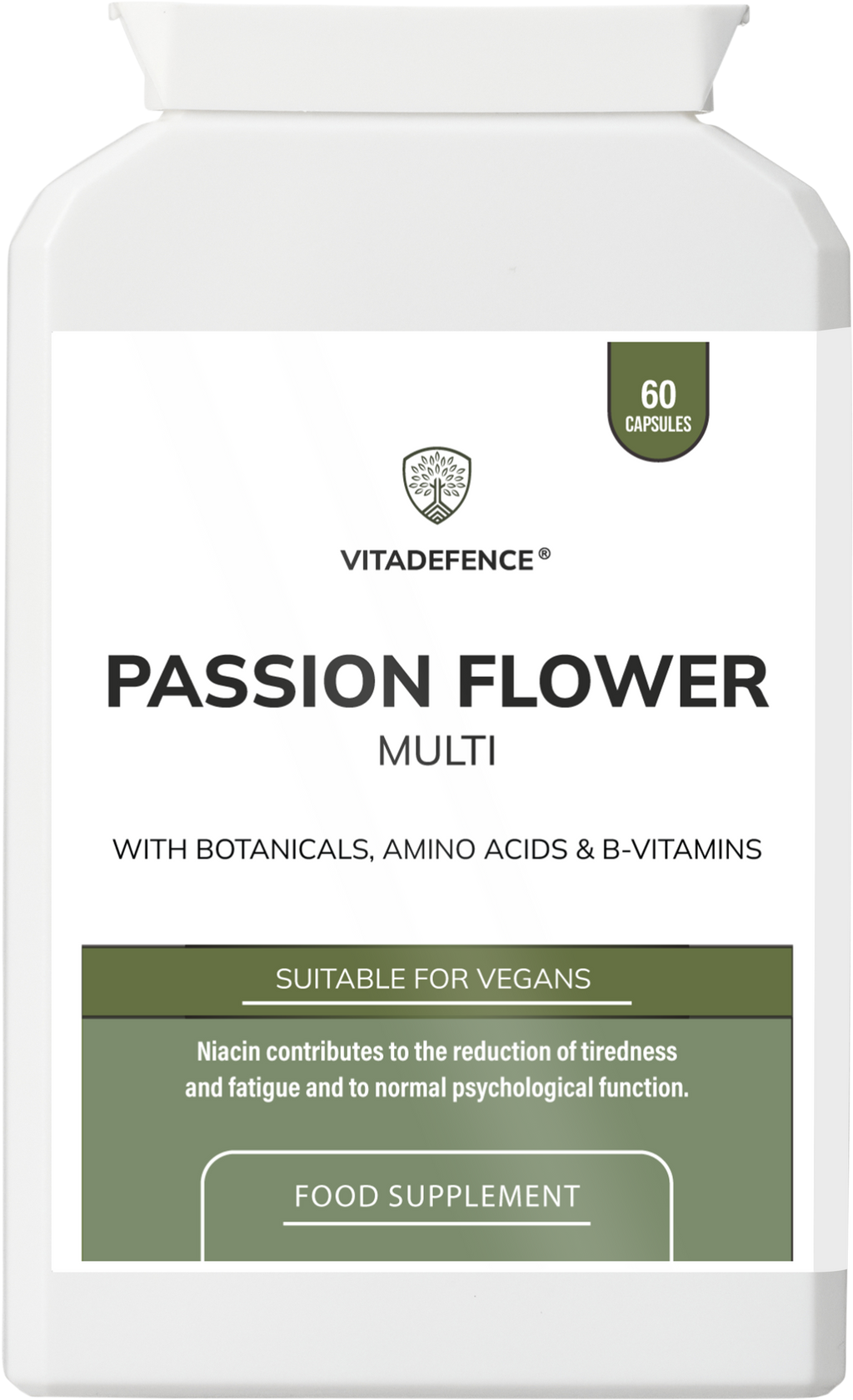 Passion Flower Multi | With Montmorency Cherry, Chamomile, Ashwagandha & Magnesium – 60 Capsule