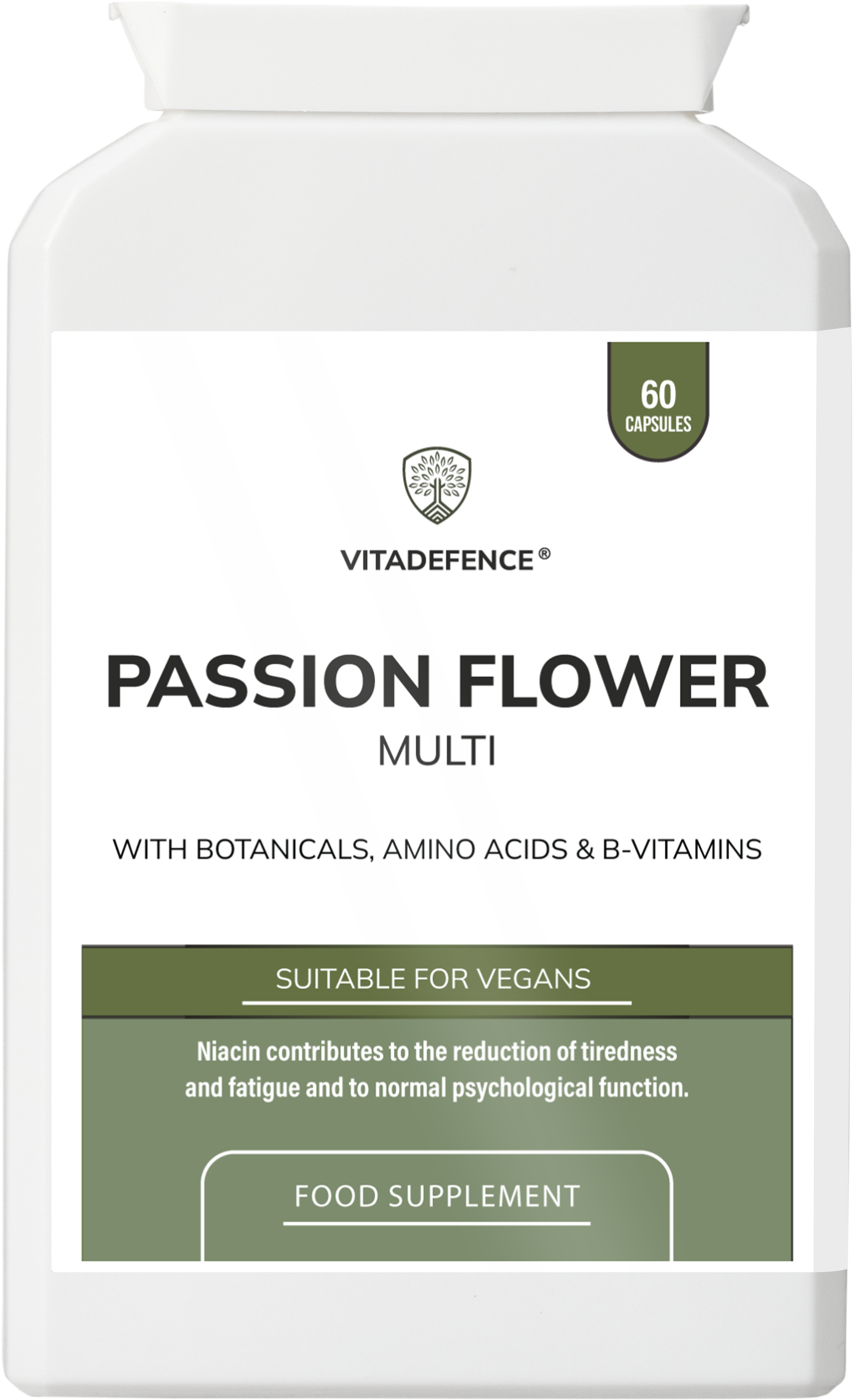 Passion Flower Multi | With Montmorency Cherry, Chamomile, Ashwagandha & Magnesium – 60 Capsule