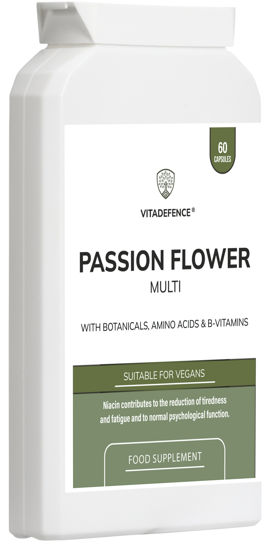 Passion Flower Multi | With Montmorency Cherry, Chamomile, Ashwagandha & Magnesium – 60 Capsule