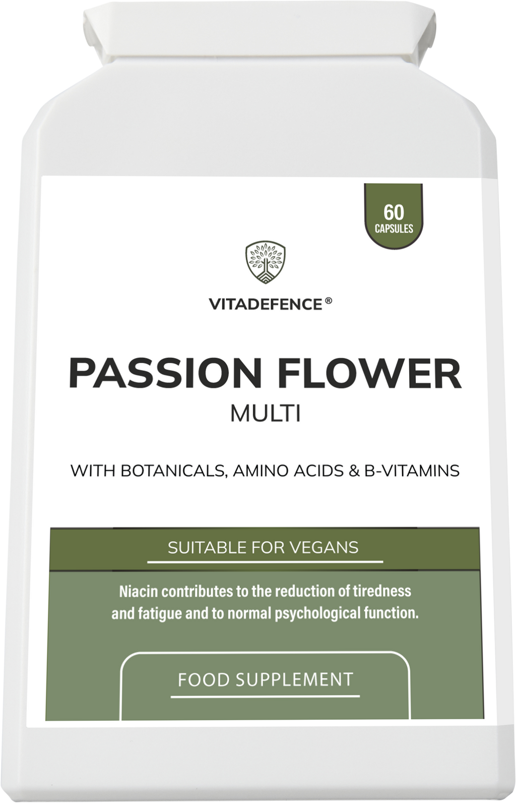Passion Flower Multi | With Montmorency Cherry, Chamomile, Ashwagandha & Magnesium – 60 Capsule