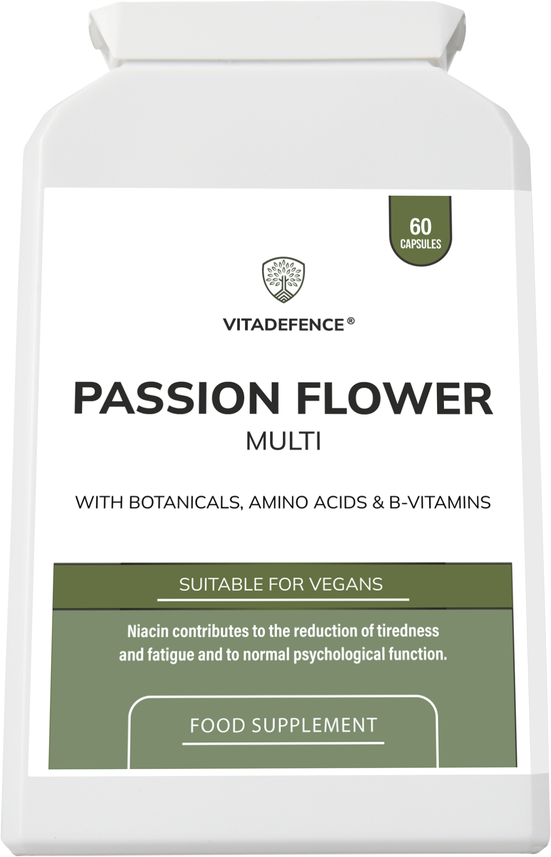 Passion Flower Multi | With Montmorency Cherry, Chamomile, Ashwagandha & Magnesium – 60 Capsule