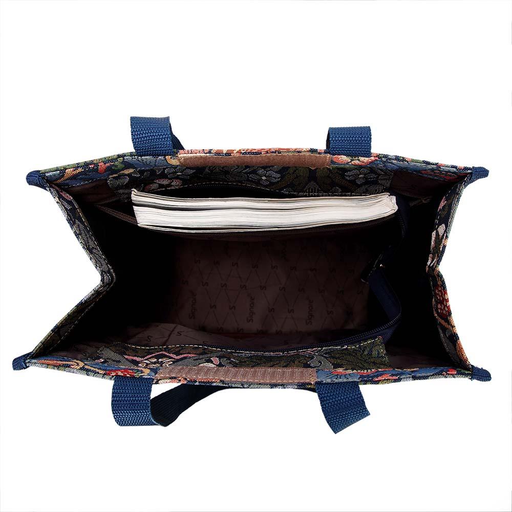 William Morris Strawberry Thief Blue - Shopper Bag