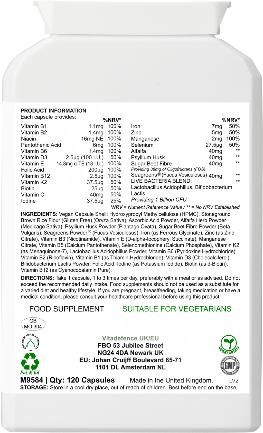 Vitamins Multi — 120 Capsules