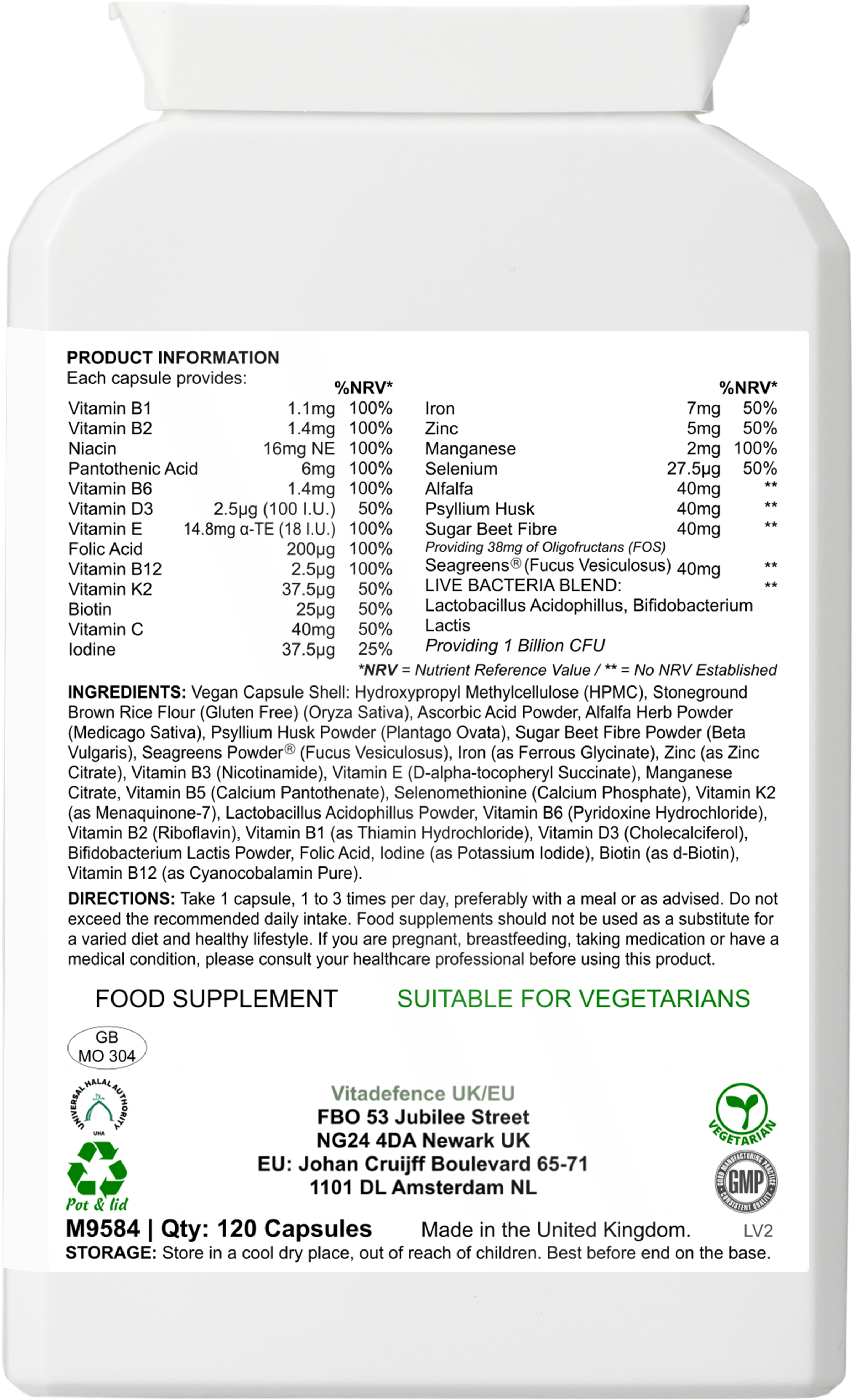 Vitamins Multi — 120 Capsules